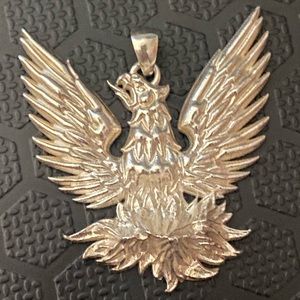 Sterling Silver Phoenix Pendant